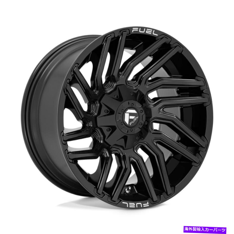 ホイール　４本セット 燃料D776台風20x9 8x6.5/8x165.1 1ブラックホイール（4）125.1 20インチリム Fuel D776 Typhoon 20x9 8x6.5/8x165.1 1 Black Wheels(4) 125.1 20\
