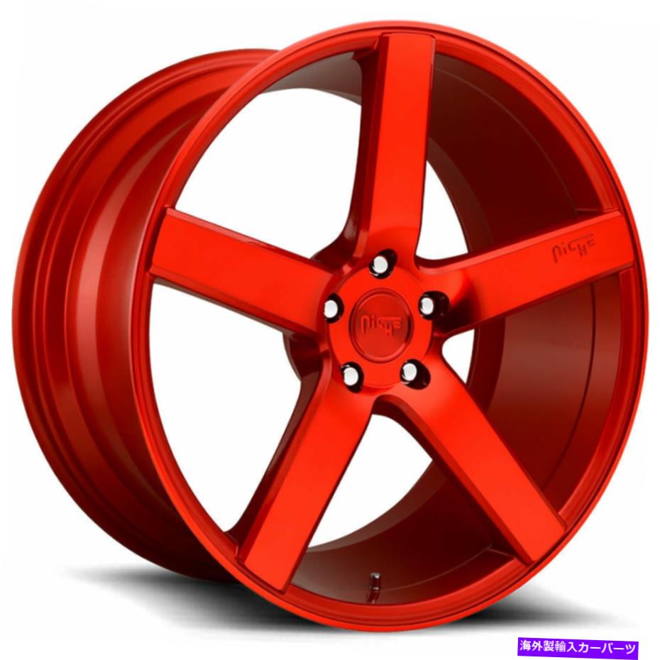 ホイール　４本セット ニッチM187ミラノ20x8.5 5x114.3 35キャンディレッドホイール（4）72.56 20 \