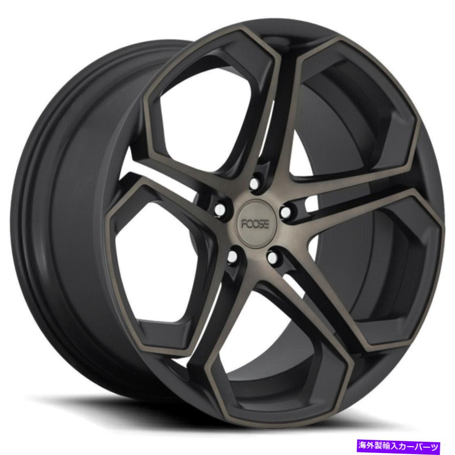 ホイール　４本セット Foose F168 Impala 20x9 5x115 38ブラックDDTホイール（4）71.5 20 "インチリム Foose F168 Impala 20x9 5x115 38 Black DDT Wheels(4) 71.5 20" inch Rims【並行輸入品】｜Us Custom Parts Shop USDM