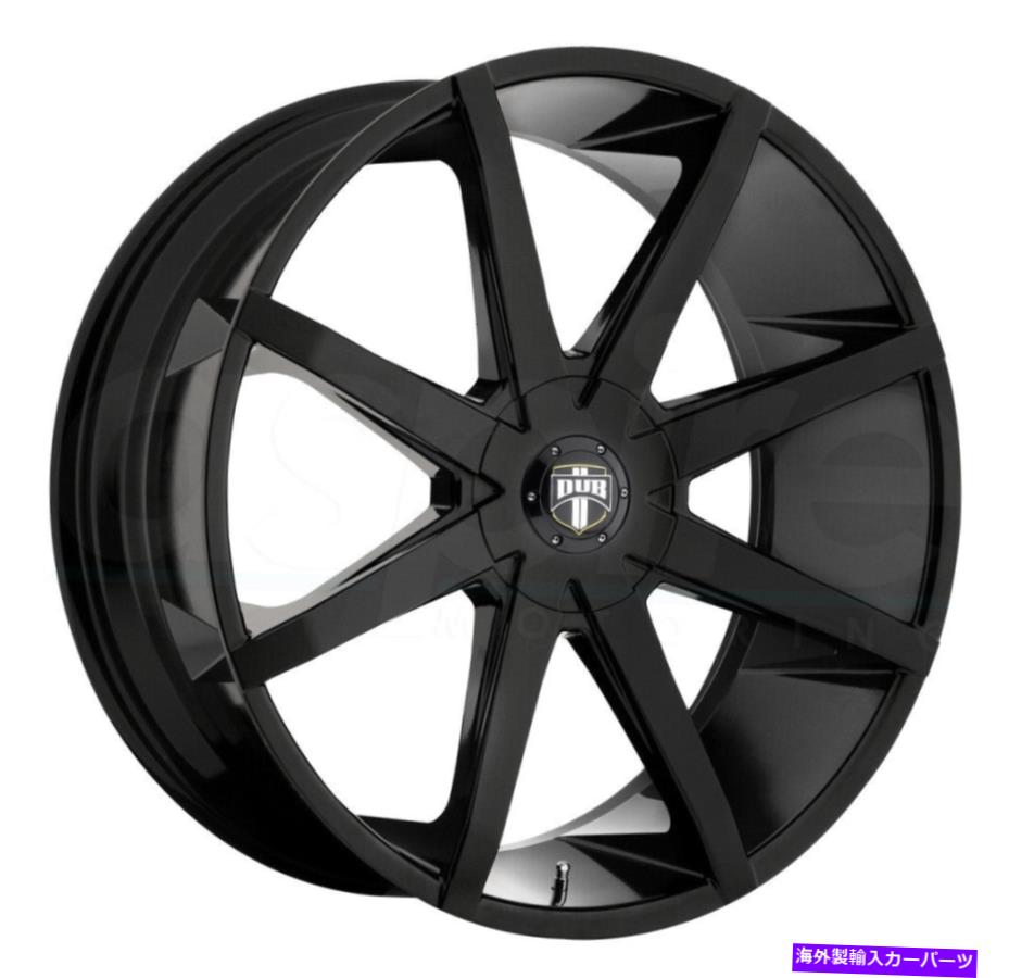 ホイール　４本セット ダブS110プッシュ22x9.5 5x115/5x4.75 15グロスブラックホイール（4）72.56 22 "インチリム Dub S110 Push 22x9.5 5x115/5x4.75 15 Gloss Black Wheels(4) 72.56 22" inch Rims【並行輸入品】｜Us Custom Parts Shop USDM