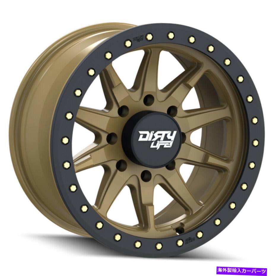 ホイール 4本セット Dirty Life 9304 DT -2 17x9 6x5.5/6x139.7 -12ゴールドホイール(4)106 17 "インチリム Dirty Life 9304 Dt-2 17x9 6x5.5/6x139.7 -12 Gold Wheels(4) 106 17" inch Rims【並行輸入品】|Us Custom Parts Shop USDM