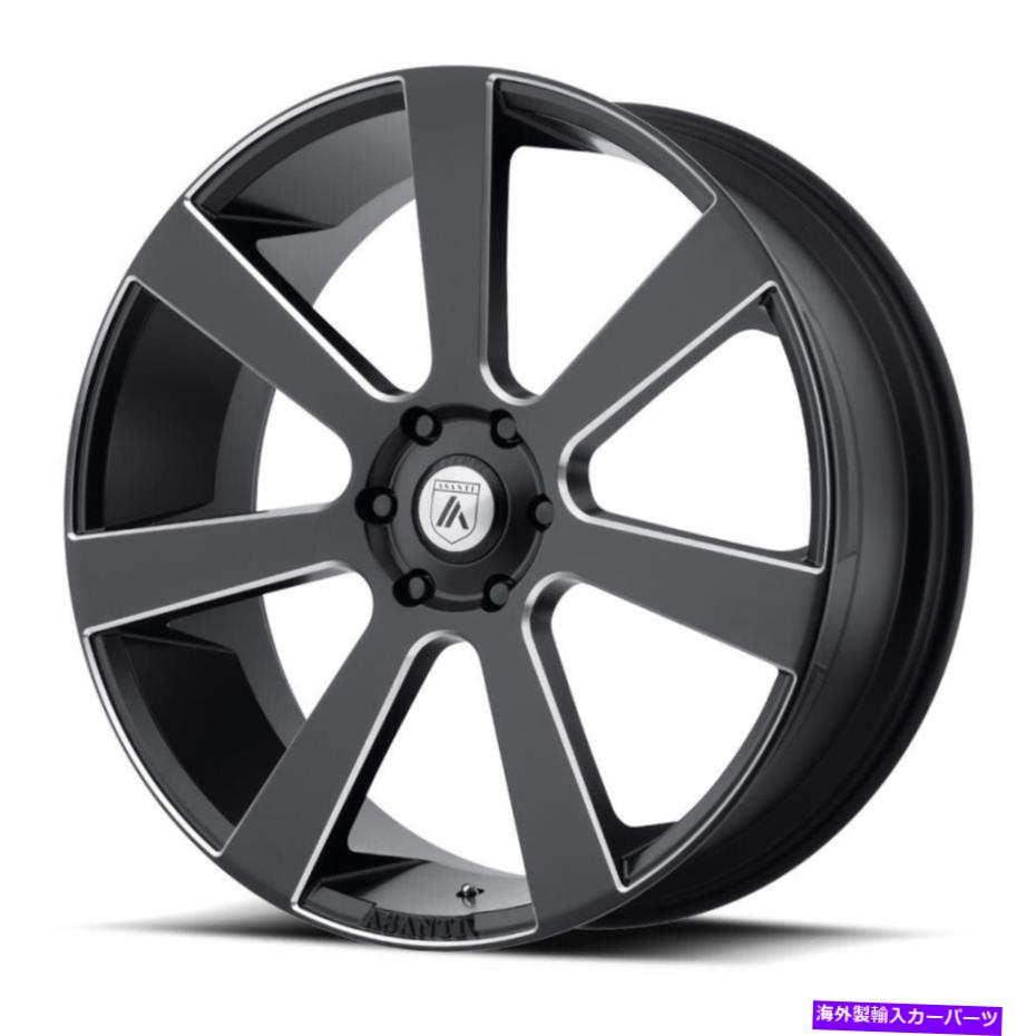 ホイール 4本セット Asanti Black ABL15 Apollo 22x9 6x5.5/6x139.7 35 Satin Black Milled Wheels(4)100 Asanti Black ABL15 Apollo 22x9 6x5.5/6x139.7 35 Satin Black Milled Wheels(4) 100【並行輸入品】|Us Custom Parts Shop USDM