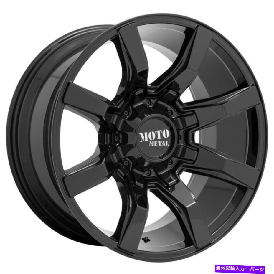 ホイール　４本セット Moto Metal Mo804 Spider 22x10 8x180 -18グロスブラックホイール（4）124.2 22 \