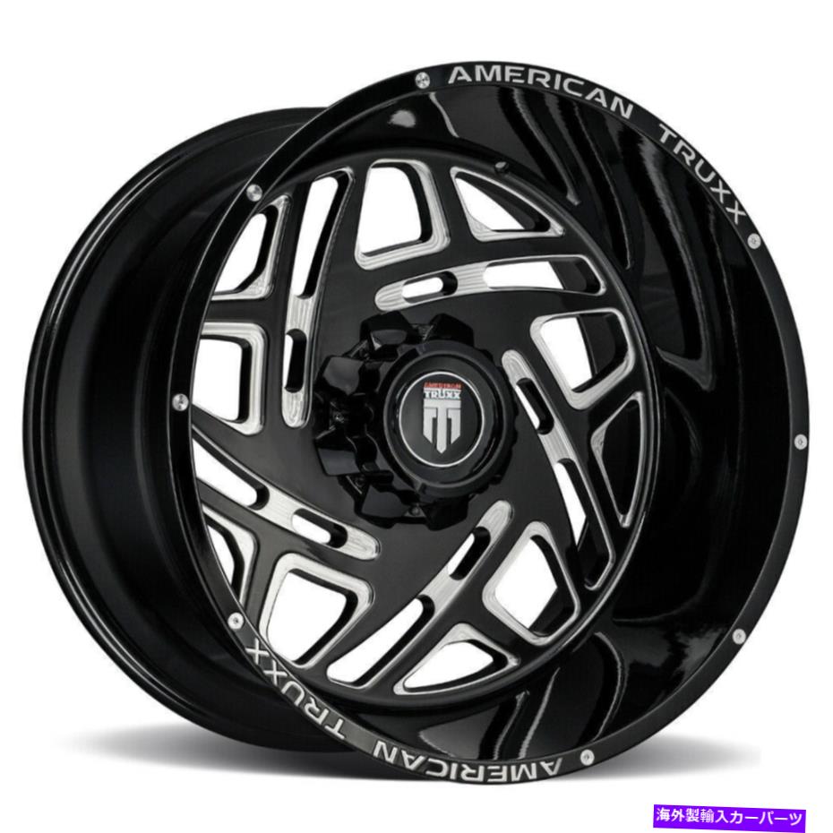 ホイール　４本セット American Truxx AT1904 COSMOS 22x12 8x170 -44ブラックミリングホイール（4）125.222 "in American Truxx AT1904 Cosmos 22x12 8x170 -44 Black Milled Wheels(4) 125.2 22" in【並行輸入品】｜Us Custom Parts Shop USDM