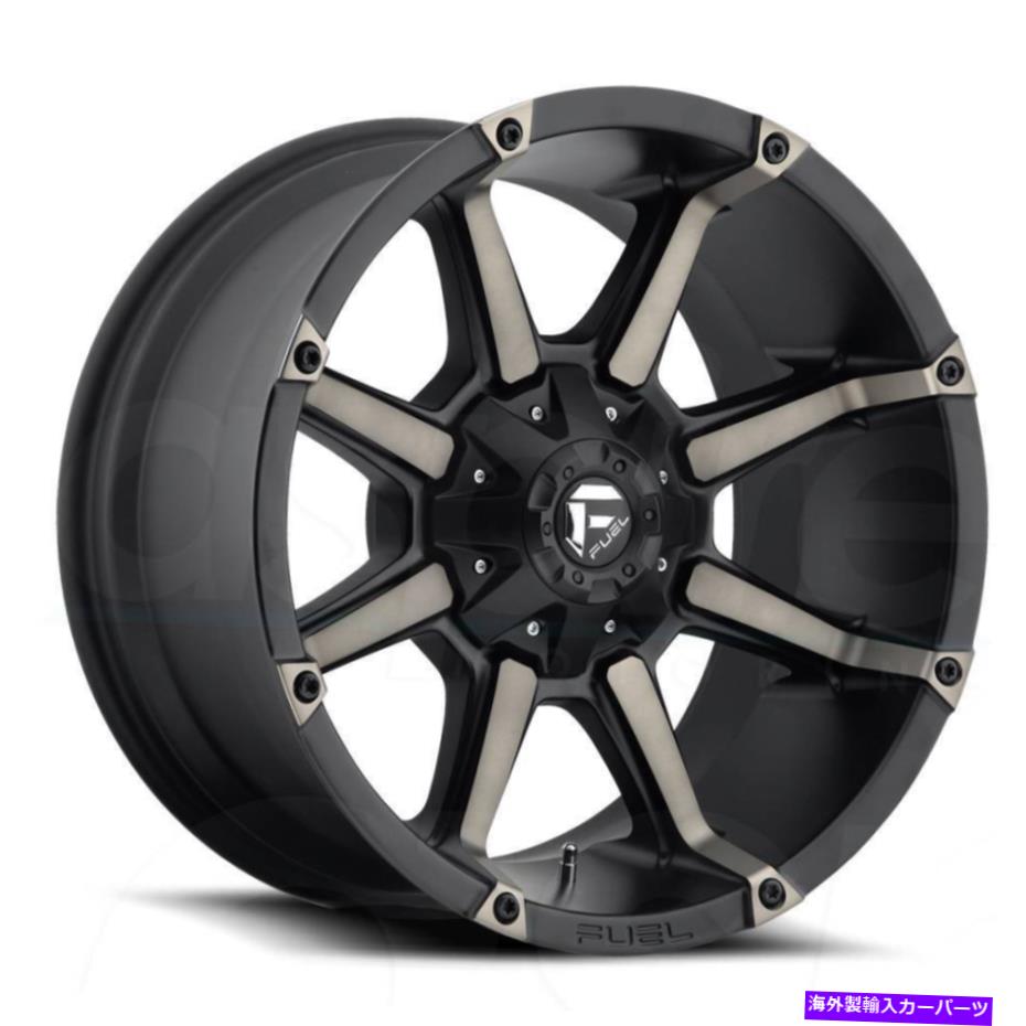 ホイール　４本セット 燃料D556カプラー20x10 8x180 -12マットブラックティントホイール（4）125.1 20インチリム Fuel D556 Coupler 20x10 8x180 -12 Matte Black Tint Wheels(4) 125.1 20\