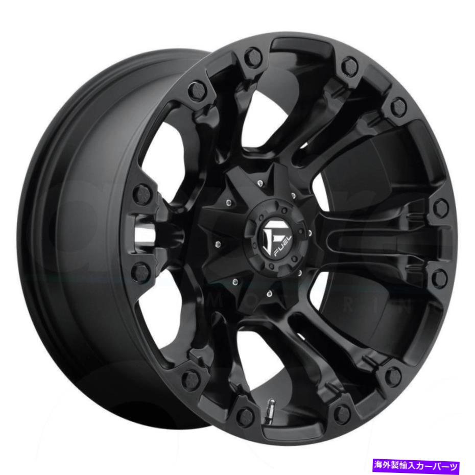 ホイール　４本セット 燃料D560蒸気20x10 8x170 -18マットブラックホイール（4）125.1 20インチリム Fuel D560 Vapor 20x10 8x170 -18 Matte Black Wheels(4) 125.1 20\
