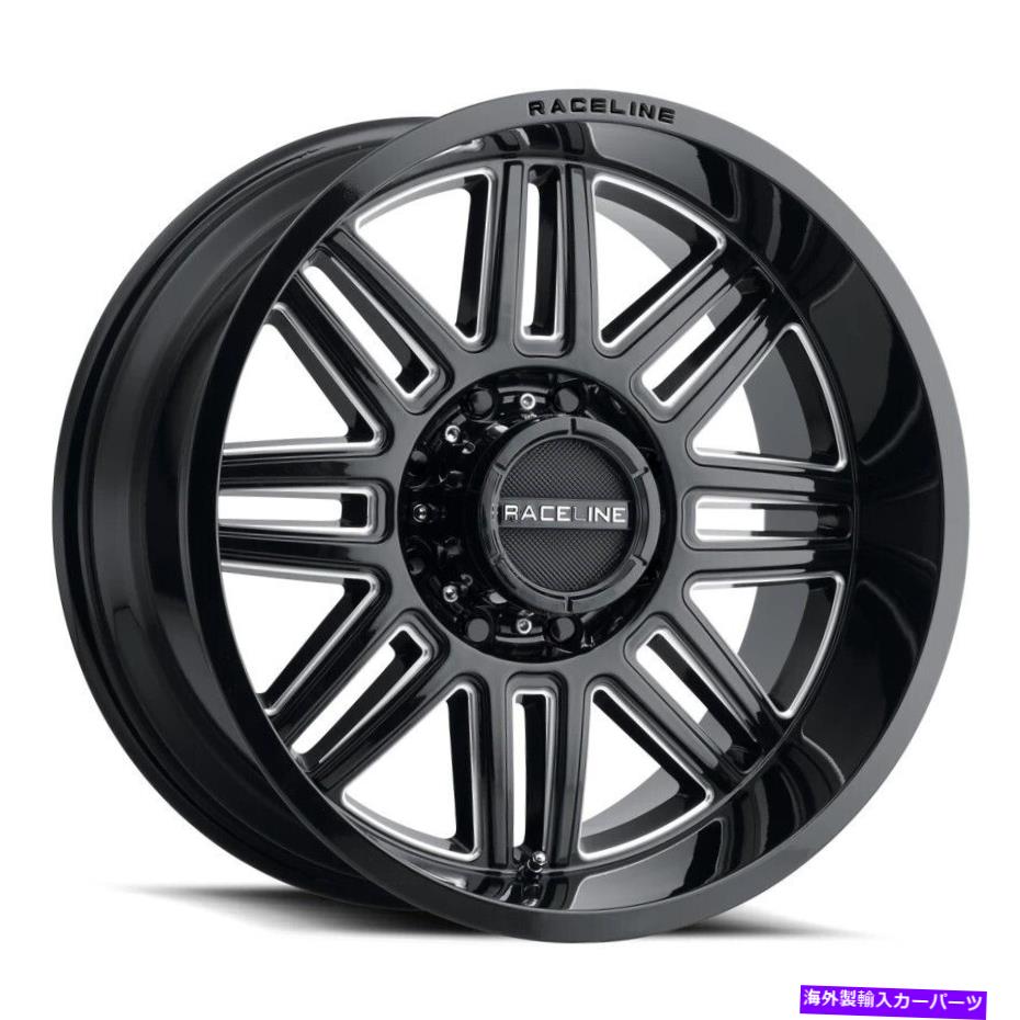 ホイール 4本セット Raceline 948c Split 20x10 8x6.5/8x165.1 -19ブラックミリングホイール(4)125.2 20 \