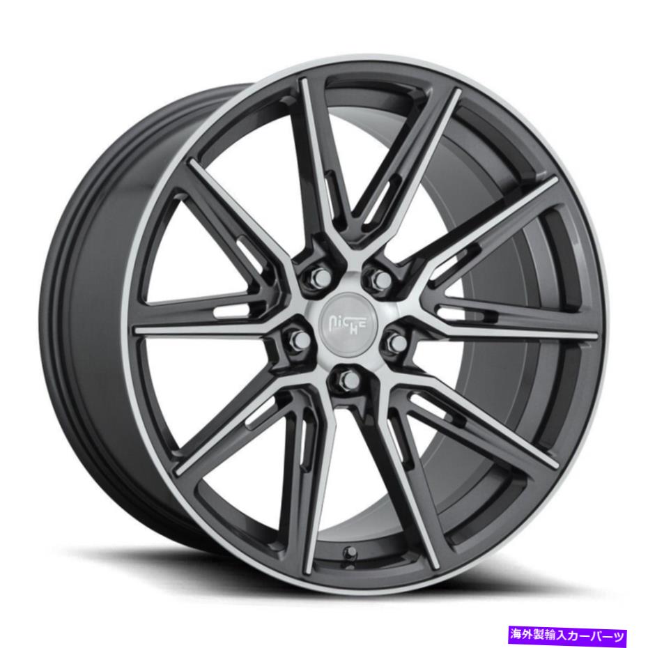 ホイール　４本セット ニッチM220ジェメロ20x9/20x10.5 5x120 35/40ガンメタルホイール（4）72.56 20 "インチs Niche M220 Gemello 20x9/20x10.5 5x120 35/40 Gun Metal Wheels(4) 72.56 20" inch S【並行輸入品】｜Us Custom Parts Shop USDM