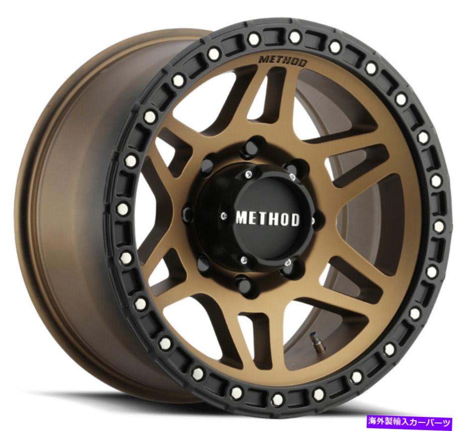 ホイール　４本セット メソッドMR312 18x9 8x6.5/8x165.1 18ブロンズホイール（4）130.81 18インチリム Method MR312 18x9 8x6.5/8x165.1 18 Bronze Wheels(4) 130.81 18\