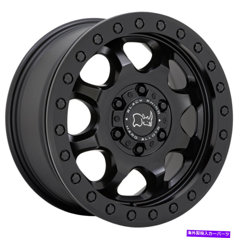 ホイール　４本セット Black Rhino Venture Beadlock 17x8 6x130 38マットブラックホイール（4）84.1 17 "インチr Black Rhino Venture Beadlock 17x8 6x130 38 Matte Black Wheels(4) 84.1 17" inch R【並行輸入品】｜Us Custom Parts Shop USDM