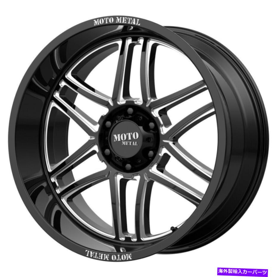 ホイール　４本セット Moto Metal Mo992 Folsom 22x10 8x6.5/8x165.1 -18ブラックミリングホイール（4）125.5 22 \