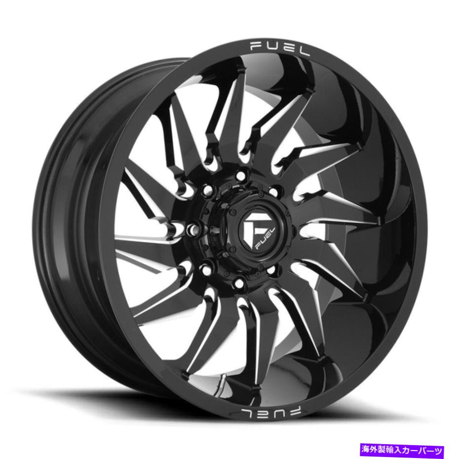 ホイール　４本セット 燃料D744セイバー20x10 5x5/5x127 -18ブラックミリングホイール（4）71.5 20 "インチリム Fuel D744 Saber 20x10 5x5/5x127 -18 Black Milled Wheels(4) 71.5 20" inch Rims【並行輸入品】｜Us Custom Parts Shop USDM 373,230円
