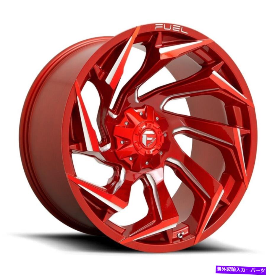 ホイール　４本セット 燃料D754反応20x9 8x180 1レッドミリングホイール（4）124.2 20 \