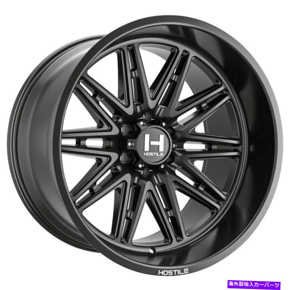 ホイール　４本セット 敵対的なH126マニアック20x9 6x135 12フルブラックホイール（4）87 20 \