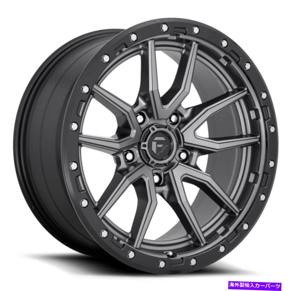 ホイール 4本セット Fuel D680 Rebel 20x10 5x5.5/5x139.7 -18マットガンメタルブラックホイール(4)78.1 20 \