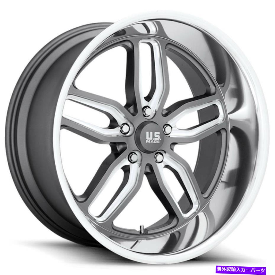 ホイール　４本セット US MAGS U129 CTEN 22x8.5/22x10.5 5x5/5x127 1/1ガンメタルホイール（4）78.1 22 \