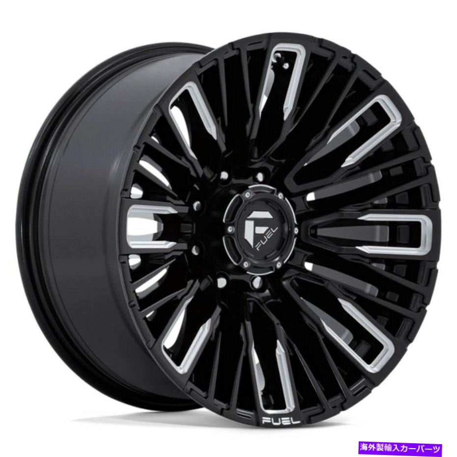 ホイール　４本セット Fuel D849 Rebar 20x10 5x5/5x127 -18 Gloss Black Milled Wheels（4）71.5 20 \