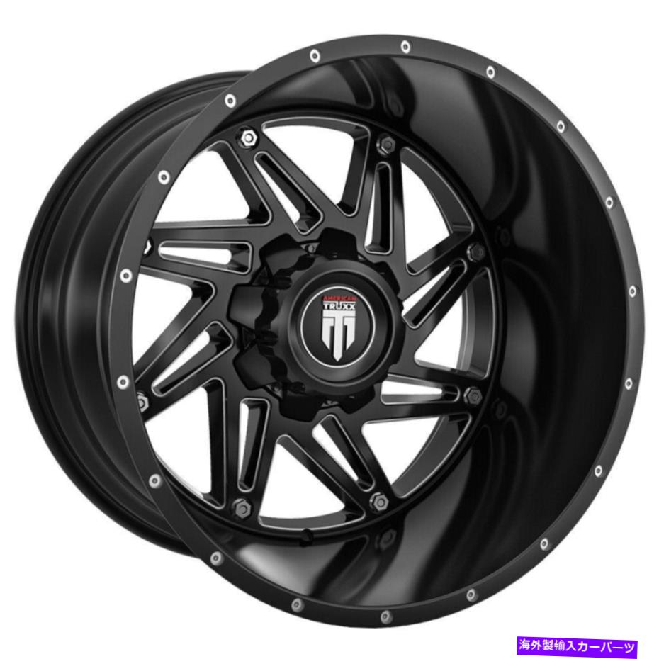 ホイール　４本セット American Truxx AT165 Warrior 20x10 5x5/5x5.5 -24ブラックミリングホイール（4）78.1 20 " American Truxx AT165 Warrior 20x10 5x5/5x5.5 -24 Black Milled Wheels(4) 78.1 20"【並行輸入品】｜Us Custom Parts Shop USDM
