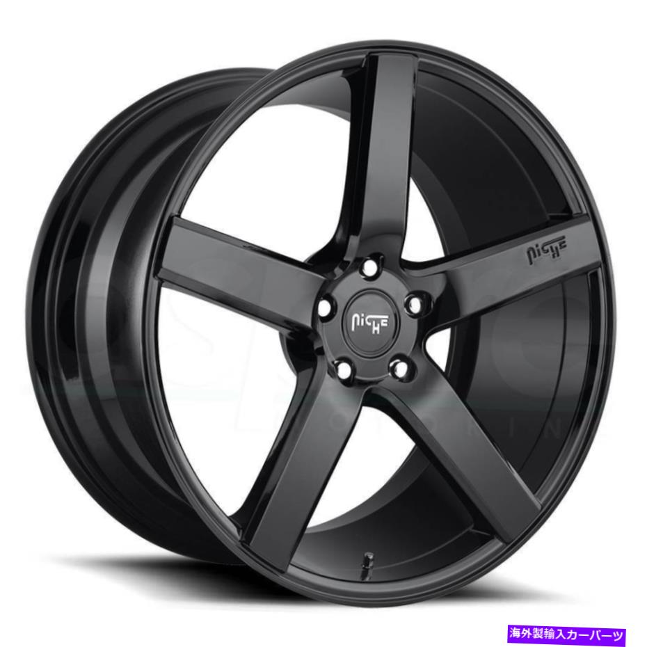 ホイール　４本セット ニッチM188ミラノ22x10 5x127 35グロスブラックホイール（4）71.5 22 "インチリム Niche M188 Milan 22x10 5x127 35 Gloss Black Wheels(4) 71.5 22" inch Rims【並行輸入品】｜Us Custom Parts Shop USDM