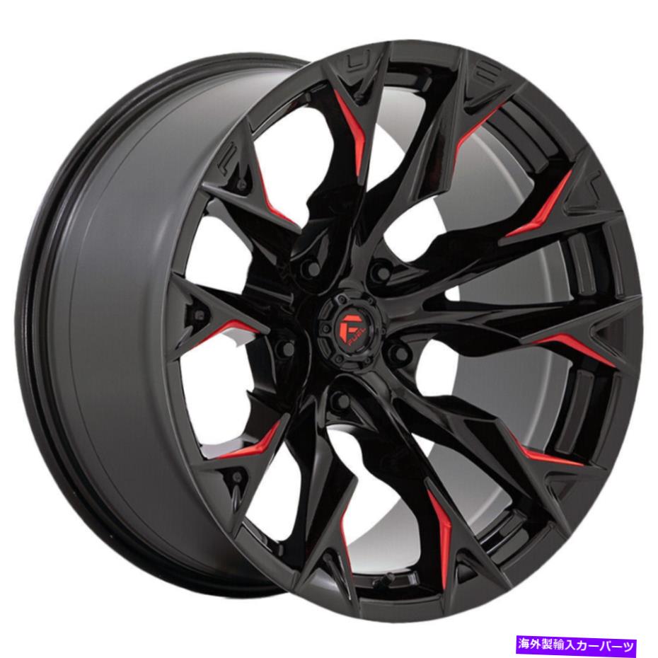 ホイール　４本セット Fuel D823 Flame 20x10 5x5.5/5x139.7 -18ブラックミリングレッドホイール（4）78.1 20 \