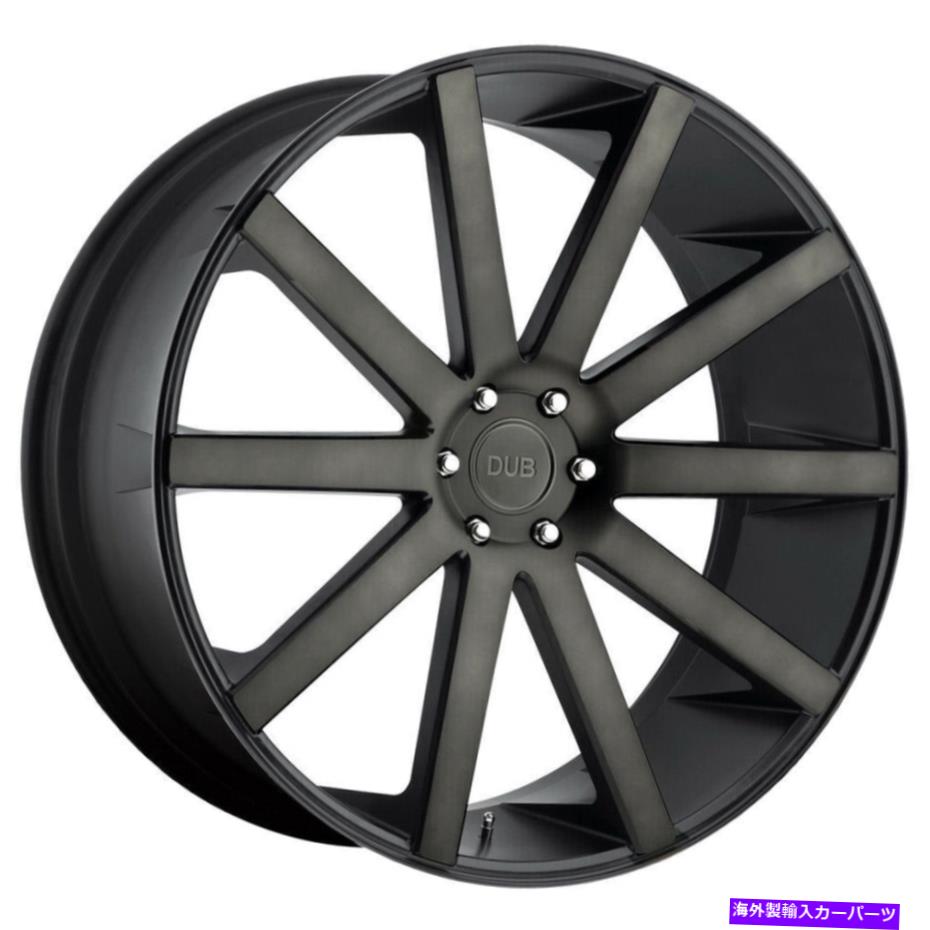 ホイール　４本セット ダブS121ショットカラ22x9.5 6x5.5/6x139.7 20ブラック機械加工ホイール（4）106.1 22 \