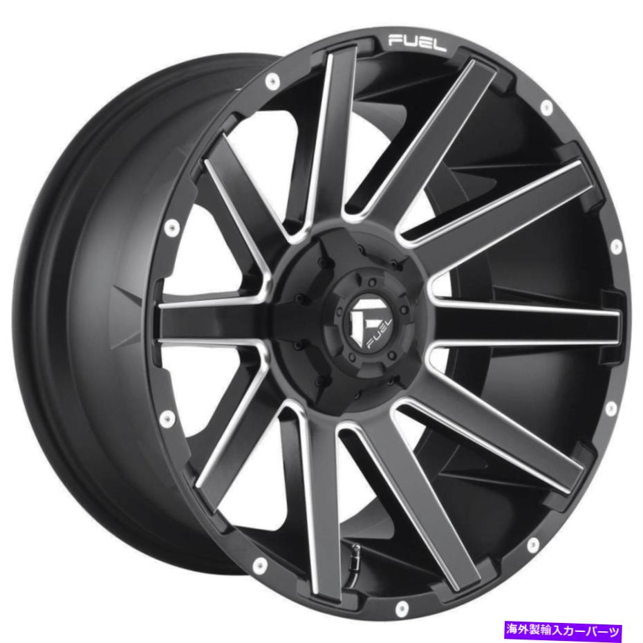 ホイール　４本セット Fuel D616 Contra 20x10 8x170 -18マットブラックミリングホイール（4）125.1 20インチのリム Fuel D616 Contra 20x10 8x170 -18 Matte Black Milled Wheels(4) 125.1 20" inch Rim【並行輸入品】｜Us Custom Parts Shop USDM
