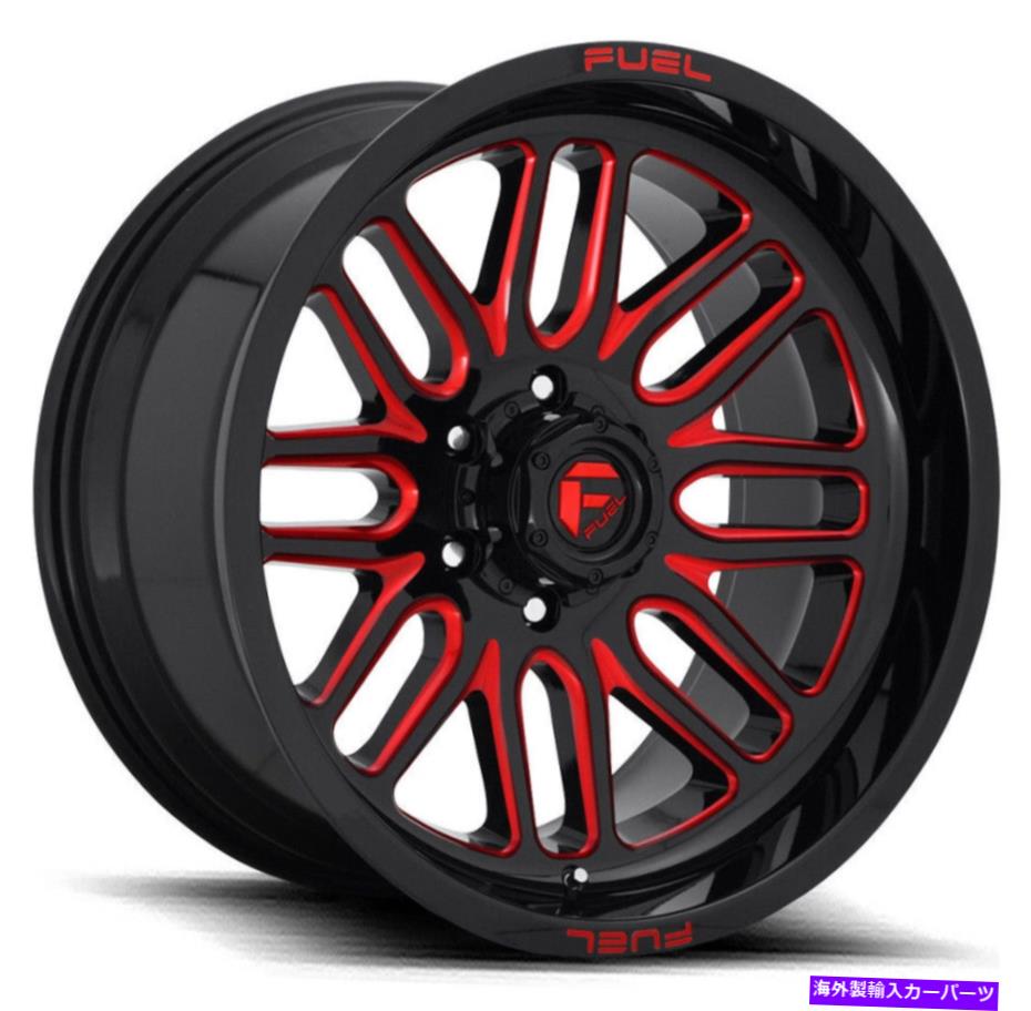 ホイール　４本セット 燃料D663 Ignite 20x10 6x5.5/6x139.7 -19グロスブラックレッドティントホイール（4）106.1 20 Fuel D663 Ignite 20x10 6x5.5/6x139.7 -19 Gloss Black Red Tint Wheels(4) 106.1 20【並行輸入品】