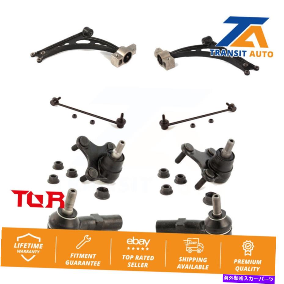 サスペンション フロントサスペンションコントロールアームタイロッドエンドリンクボールジョイントキット（8PC）Jetta GTI Front Suspension Control Arm Tie Rod End Link Ball Joint Kit (8Pc) For Jetta GTI【並行輸入品】