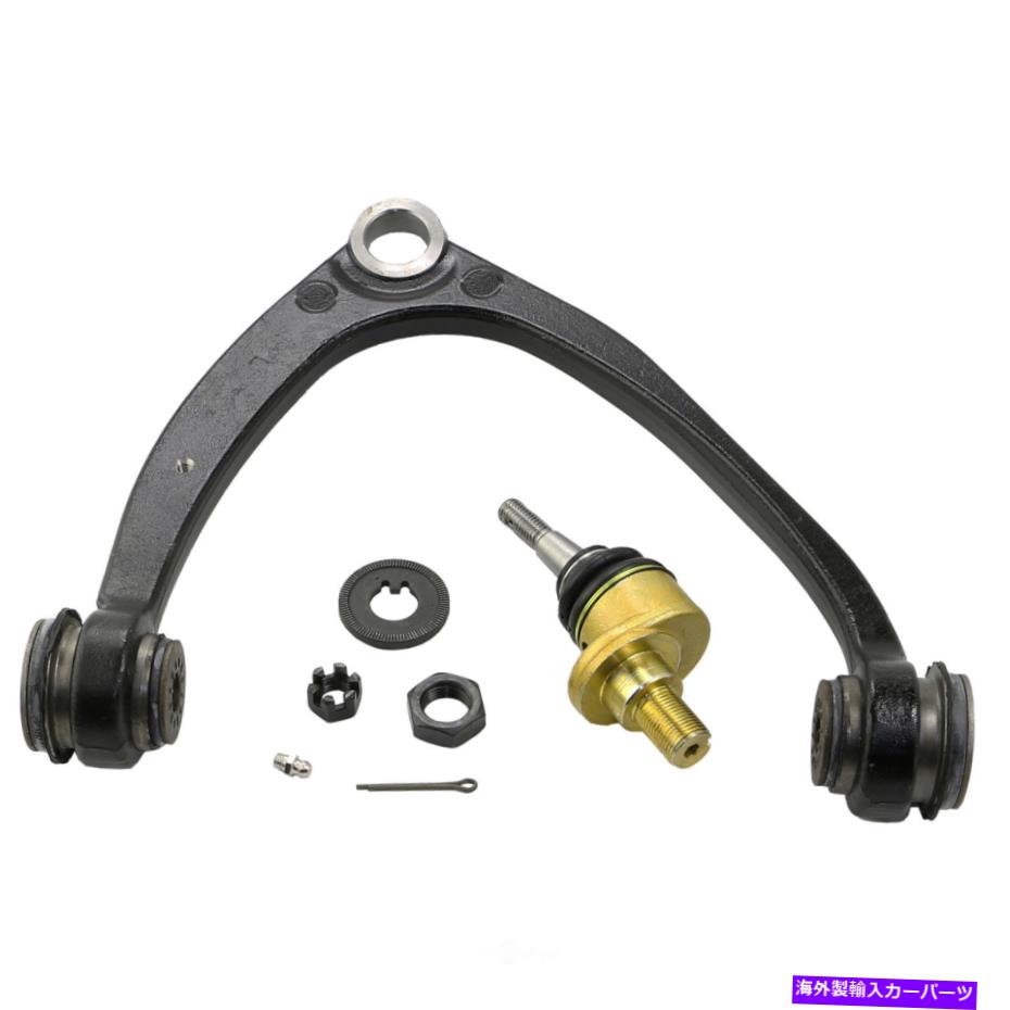 サスペンション サスペンションコントロールアームとボールジョイントアセンブリフロント左上ムーグRK100214 Suspension Control Arm and Ball Joint Assembly Front Left Upper Moog RK100214【並行輸入品】