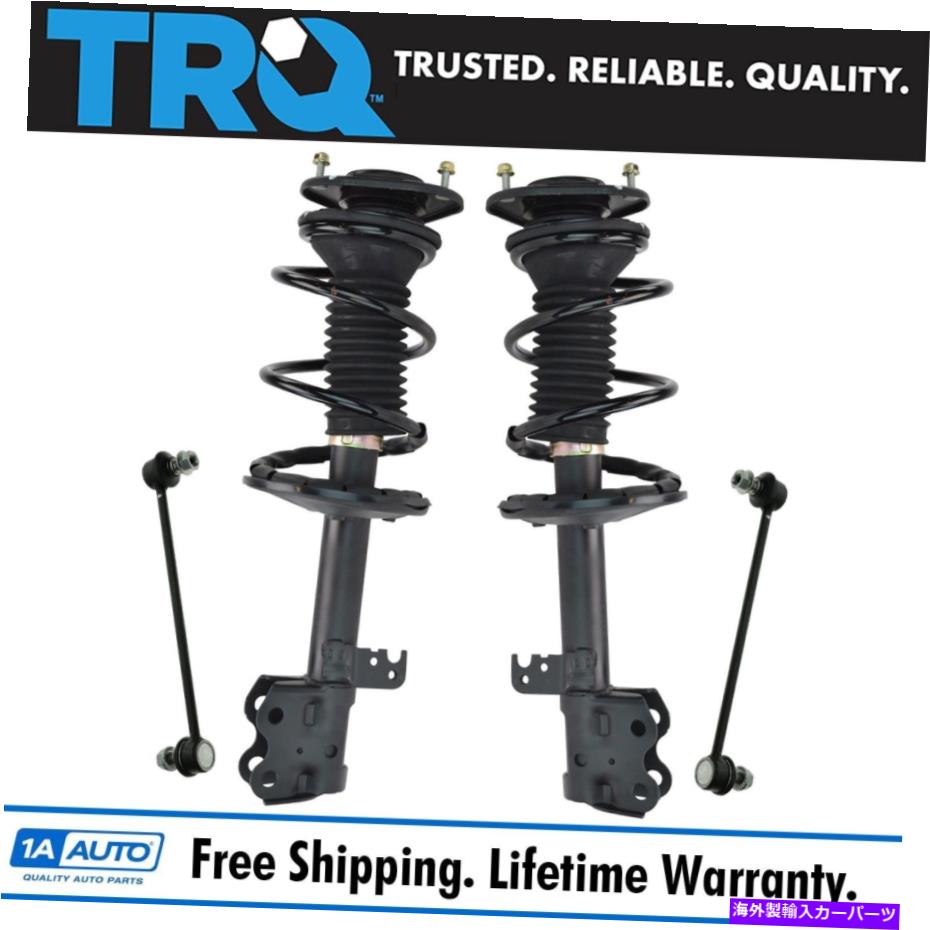 サスペンション TRQ 4PCサスペンションキット完全にロードされたストラットアセンブリw/ swayバーエンドリンク TRQ 4pc Suspension Kit Complete Loaded Strut Assemblies w/ Sway Bar End Links【並行輸入品】