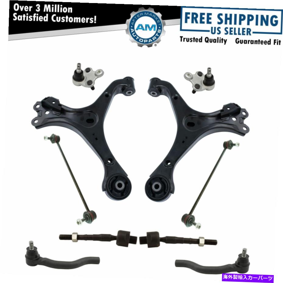 サスペンション 10ピースステアリング＆サスペンションキットボールジョイントタイロッドスウェイバーエンドリンク 10 Piece Steering & Suspension Kit Ball Joints Tie Rods Sway Bar End Links【並行輸入品】