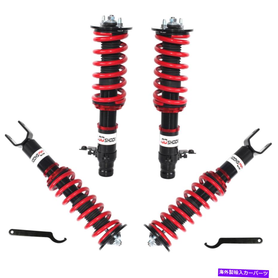 サスペンション 4/ホンダシビック92-00調整可能なショック用のコイルオーバーサスペンションキットをセット 4/set Coilovers Suspension Kits for HONDA CIVIC 92-00 Adjustable Shocks Struts【並行輸入品】