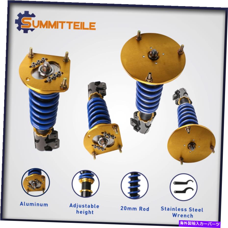 サスペンション 4xフルコイルオーバーストラットサスペンションキット03-05ダッジネオンSRT-4セダン4d 2.4L 4X Full Coilover Struts Suspension Kit For 03-05 Dodge Neon SRT-4 Sedan 4D 2.4L【並行輸入品】
