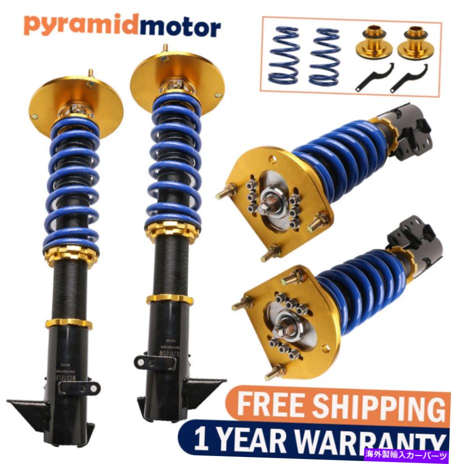 サスペンション 4PCSフルコイルオーバーストラットサスペンションキットダッジネオンSRT-4セダン4D 2003-2005 4PCS Full Coilover Struts Suspension Kit For Dodge Neon SRT-4 Sedan 4D 2003-2005【並行輸入品】