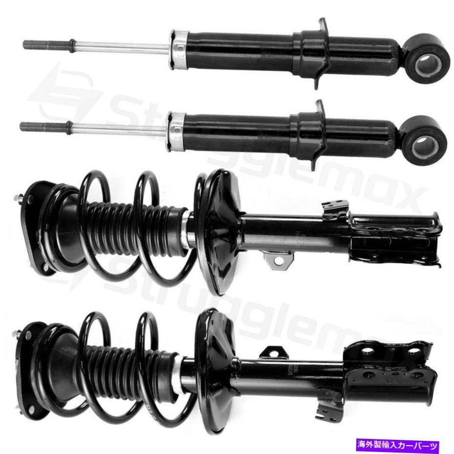 サスペンション 2003-08のトヨタカローラ(4)スプリング&リアショックサスペンション付きフロントストラット For 2003-08 Toyota Corolla (4) Front Struts w/ Spring & Rear Shocks Suspension【並行輸入品】|Us Custom Parts Shop USDM