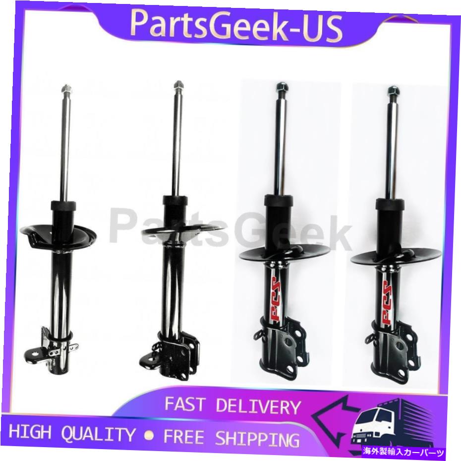 サスペンション 4フロント＆リアサスペンションストラットアセンブリFCSフィットダッジネオン2000-2005 _PG 4 Front & Rear Suspension Strut Assembly FCS fits Dodge Neon 2000-2005 _PG【並行輸入品】