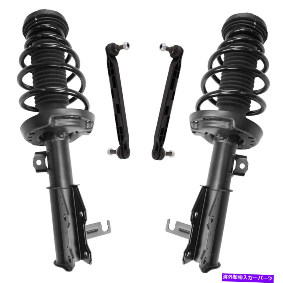 サスペンション 4ピースフロントサスペンションストラットアセンブリスウェイバーエンドリンクキットセット 4 Piece Front Suspension Strut Assembly Sway Bar End Link Kit Set for Regal【並行輸入品】