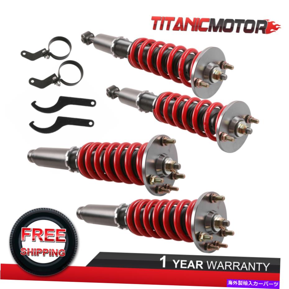 サスペンション 2003-2007 Accord 2004-2008 Acura TSXのフロント＆リアコイルオーバーサスペンションキット Front & Rear Coilover Suspension Kit For 2003-2007 Accord 2004-2008 Acura TSX【並行輸入品】