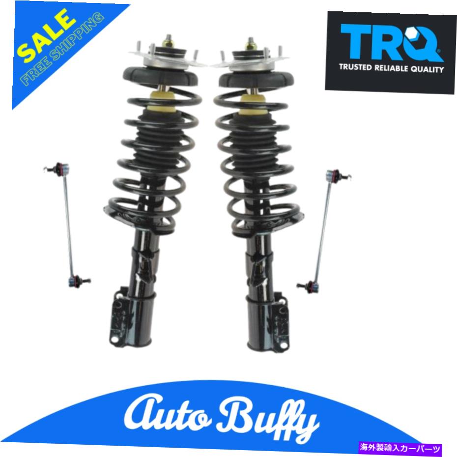 サスペンション フロントクイック完全なストラットスプリングアセンブリスウェイバーエンドリンクキットセット4PC新規 Front Quick Complete Strut Spring Assembly Sway Bar End Links Kit Set 4pc New【並行輸入品】