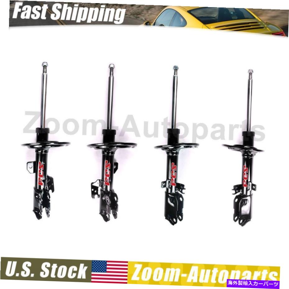 サスペンション フロントリアサスペンションストラットアセンブリセット4フィット2004トヨタカムリ Front Rear Suspension Strut Assembly Set of 4 Fits 2004 Toyota Camry【並行輸入品】