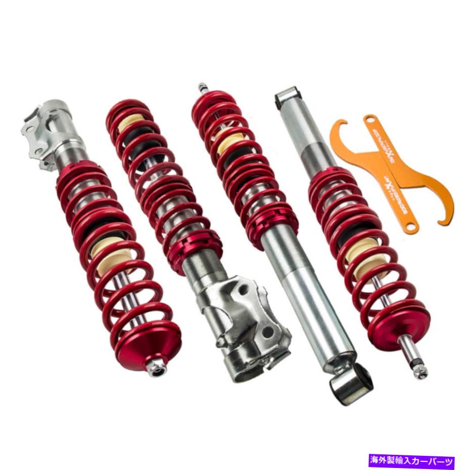 サスペンション VWゴルフMK2 MK3 VENTO CORRADO 741005コイルスプリングサスペンションキット用コイルオーバー Coilovers for VW Golf MK2 MK3 Vento Corrado 741005 Coil Spring Suspension Kit【並行輸入品】