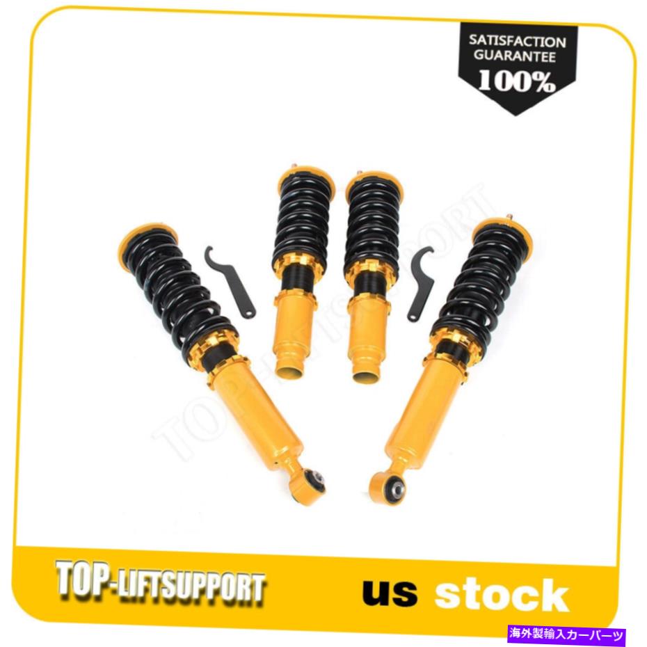 サスペンション コイルオーバーズフィット1996-2001ホンダCR-V adj heightサスペンションスプリングスストラットキット Coilovers Fits 1996-2001 Honda CR-V Adj Height Suspension Springs Struts Kits【並行輸入品】