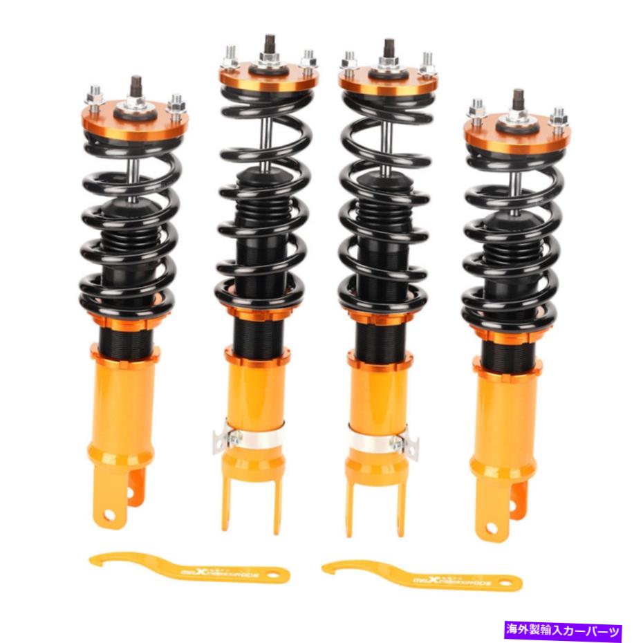 サスペンション ホンダS2000 AP1 AP2レーシングダンパーコイルオーバー調整可能なスプリングストラットのコイルオーバー Coilovers for Honda S2000 AP1 AP2 Racing Damper Coilover Adjustable Spring Strut【並行輸入品】
