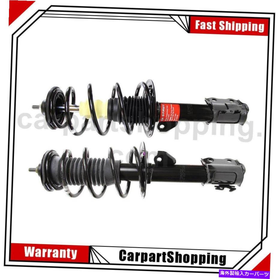 サスペンション 2つのモンローショック懸濁液。トヨタヤリスのストラットとコイルスプリングアセンブリフロント 2 Monroe Shocks Susp. Struts and Coil Spring Assembly Front For Toyota Yaris【並行輸入品】