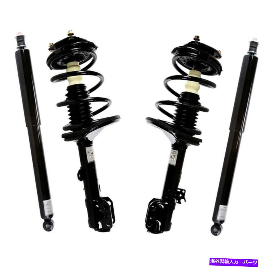 サスペンション 2000-2003 2004 2005トヨタRAV4 AWDフロント完全なストラットとリアショックセット For 2000-2003 2004 2005 Toyota RAV4 AWD Front Complete Strut and Rear Shock Set【並行輸入品】