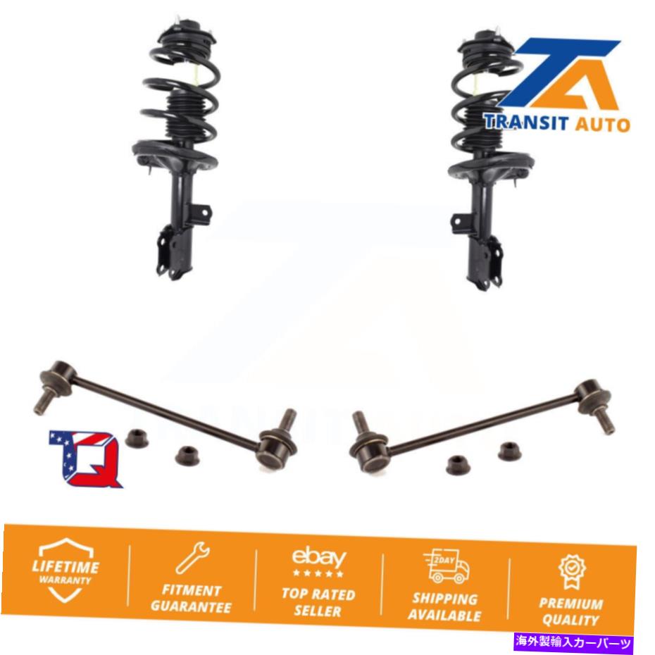 サスペンション Kia forte koup forte5用のフロントコンプリートショックアセンブリとTQリンクキット Front Complete Shock Assembly And TQ Link Kit For Kia Forte Koup Forte5【並行輸入品】