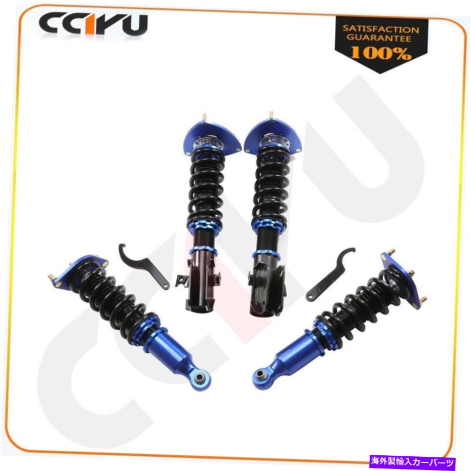 サスペンション 2008-2013 Subaru Impreza WRX STI Wagon 4d 2.5Tコイルオーバーショックサスペンション Fits 2008-2013 Subaru Impreza WRX STi Wagon 4D 2.5T Coilovers Shocks Suspension【並行輸入品】