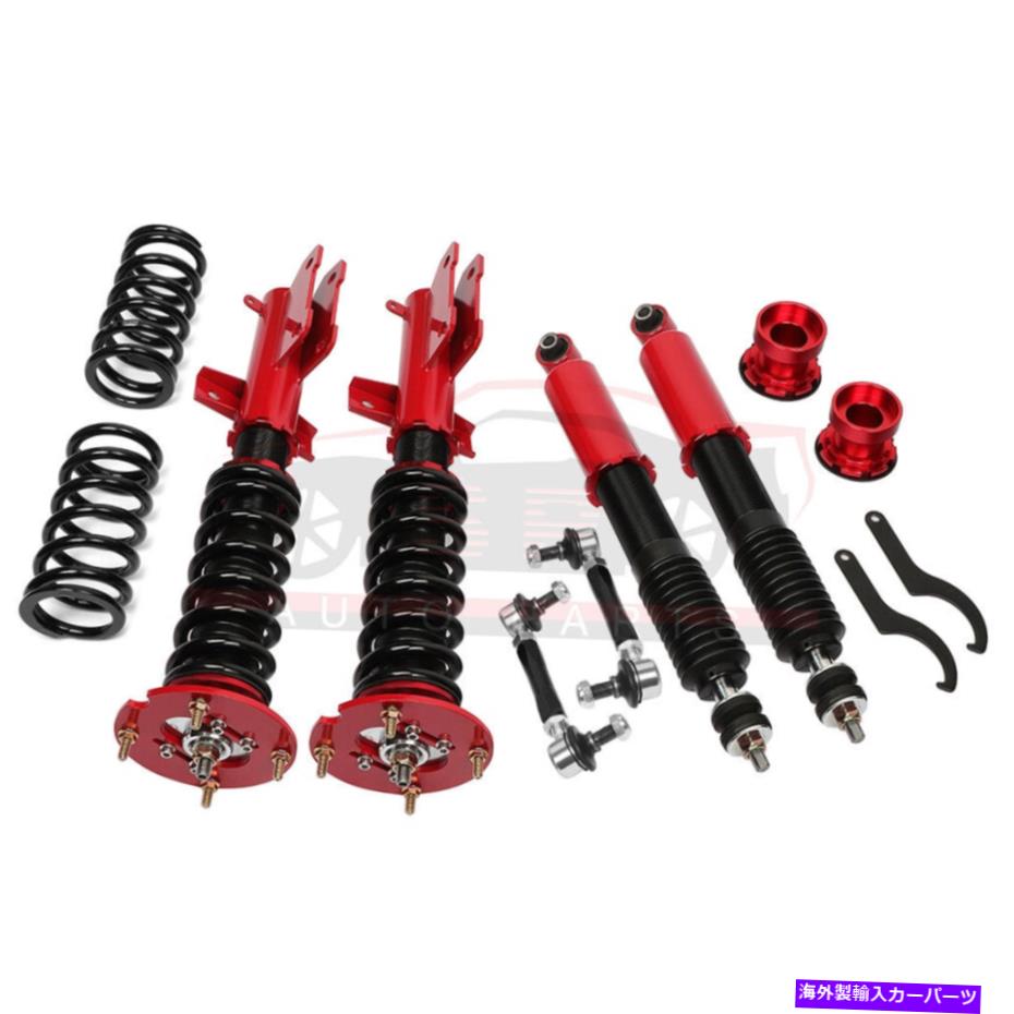 サスペンション 2005-2014 Ford Mustang Adjのコイルオーバーサスペンションセット。高さのショックスプリング Coilovers Suspension Set For 2005-2014 Ford Mustang Adj. Height Shocks Springs【並行輸入品】