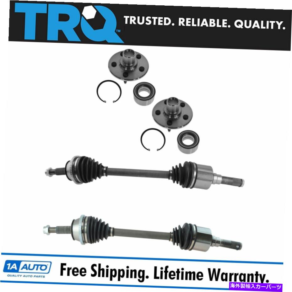 サスペンション Ford Mercury SUV用のハブとホイールベアリングキットセット付きTRQリアCV車軸シャフト TRQ Rear CV Axle Shafts with Hubs & Wheel Bearings Kit Set for Ford Mercury SUV【並行輸入品】