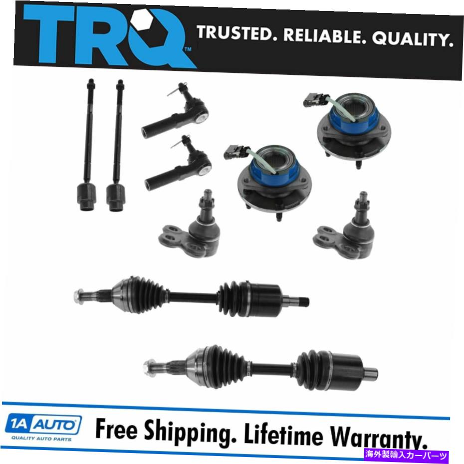 サスペンション GM用の10車軸タイロッドボールジョイントハブのTRQフロントステアリングキットセット TRQ Front Steering Suspension Kit Set of 10 Axles Tie Rod Ball Joint Hubs for GM【並行輸入品】